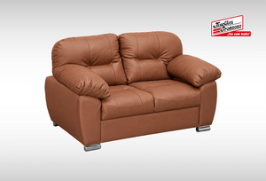 SOFÁ Y LOVE SEAT MILÁN PIEL TERRACOTA