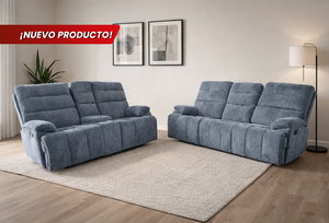 SOFÁ Y LOVE SEAT OASIS LINETTE GIS OXFORD RECLINABLE