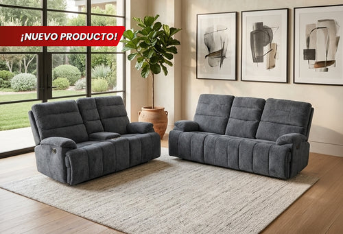 SOFÁ Y LOVE SEAT OASIS LINETTE GIS OXFORD RECLINABLE