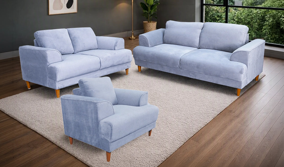 SOFÁ, LOVE SEAT Y SILLÓN BLISS FANTE GRIS