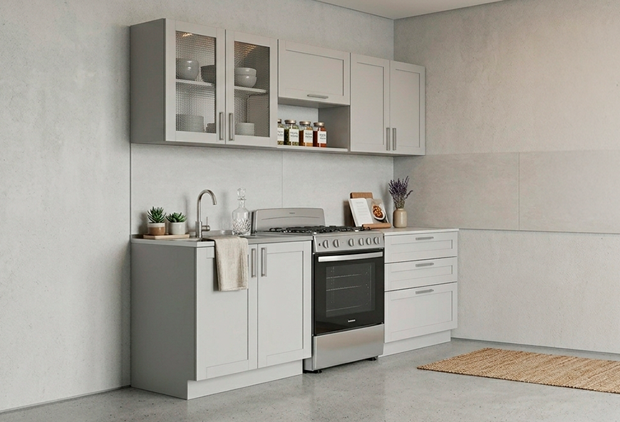 COCINA BALI GRIS 2.40 MTS (5 PIEZAS)