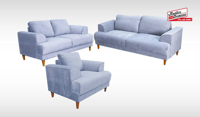 SOFÁ, LOVE SEAT Y SILLÓN BLISS FANTE GRIS