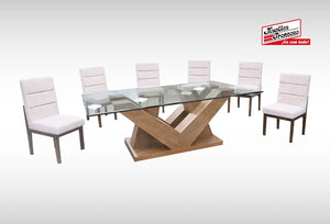 ANTECOMEDOR OLAF CON 6 SILLAS DANTE