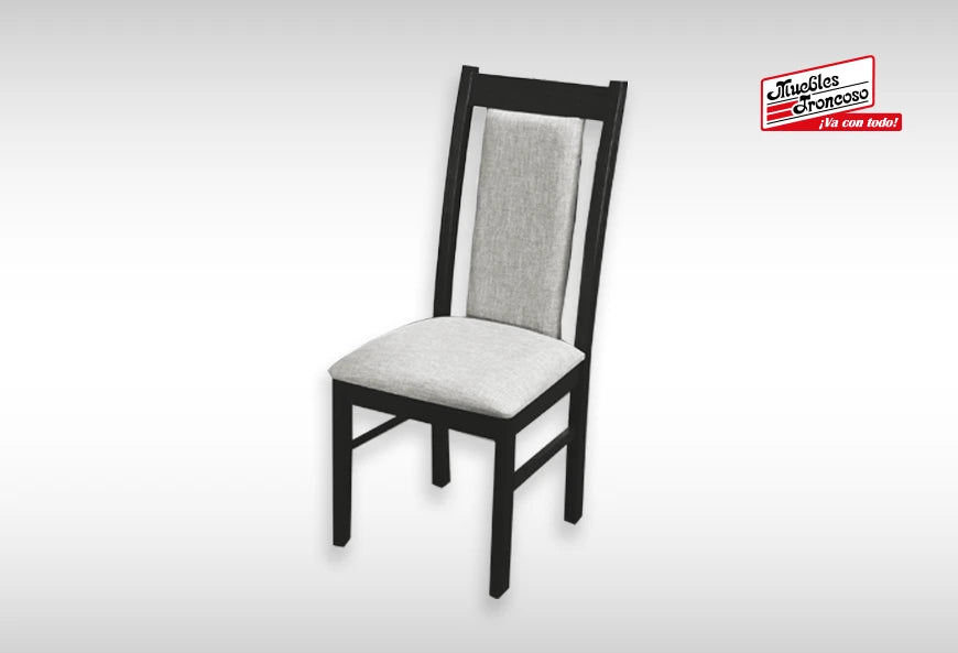 SILLA ARUBA CHOCOLATE T/SILVER