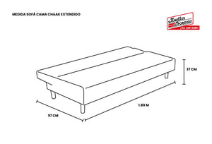 SOFÁ CAMA CHAAK AMARILLO