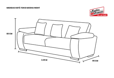 SOFÁ Y LOVE SEAT TOKIO MOSHA NIGHT