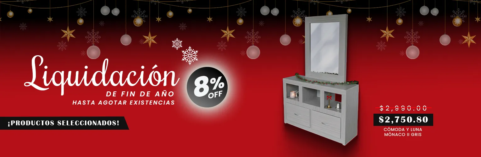 CÓMODA Y LUNA MÓNACO GRIS