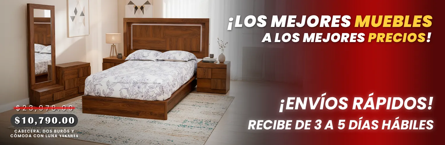 CABECERA, DOS BURÓS Y CÓMODA CON LUNA YAKARTA CABECERA, DOS BURÓS Y CÓMODA CON LUNA YAKARTA