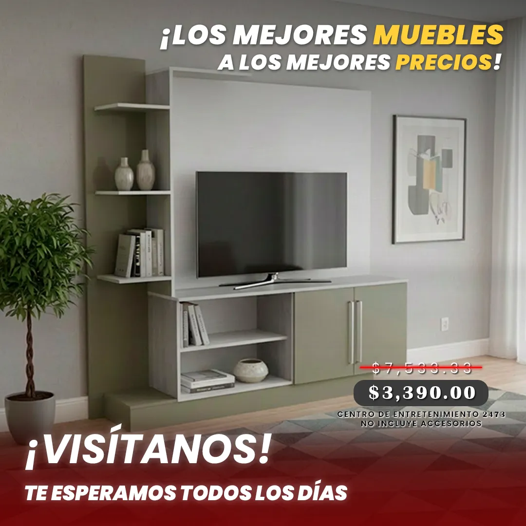 CENTRO DE ENTRETENIMIENTO 2473.0013 BLANCO SATIN C/ GRIS CENTRO DE ENTRETENIMIENTO 2473.0013 BLANCO SATIN C/ GRIS