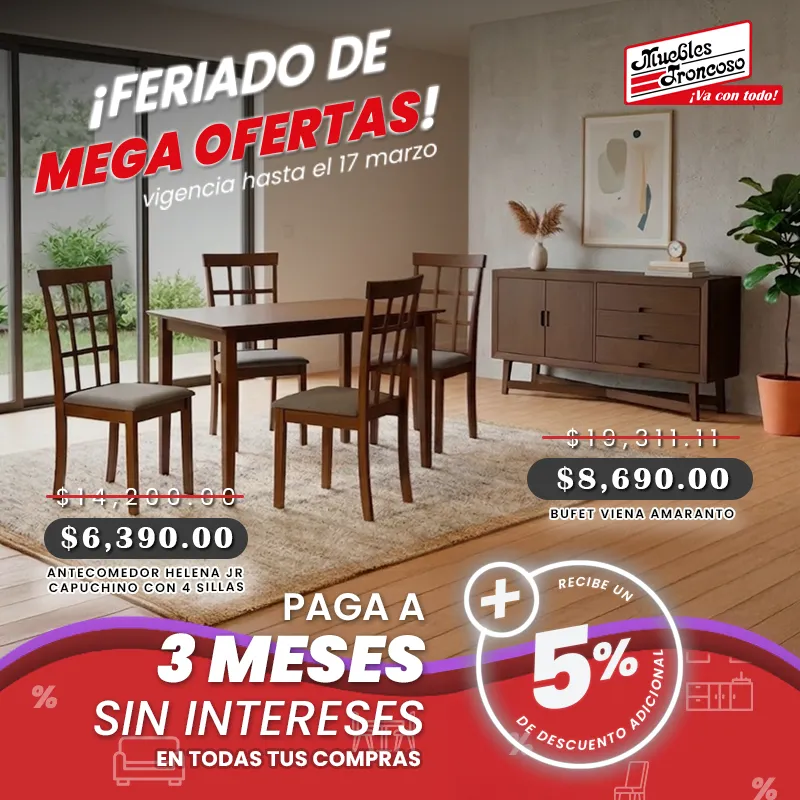 antecomedor helena capuchino y bufet viena