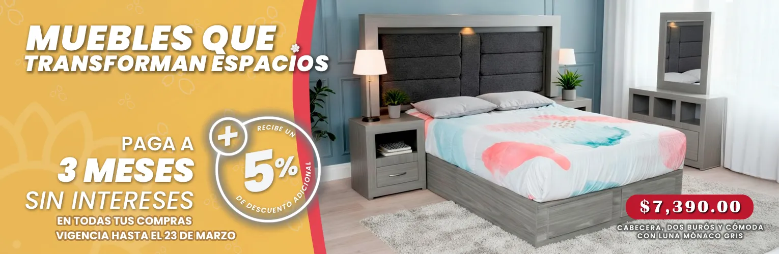 CABECERA, DOS BURÓS Y CÓMODA CON LUNA MÓNACO GRIS CABECERA, DOS BURÓS Y CÓMODA CON LUNA MÓNACO GRIS