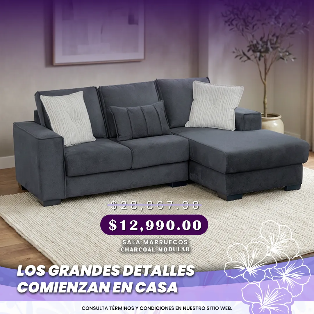 SALA MARRUECOS CHARCOAL MODULAR SALA MARRUECOS CHARCOAL MODULAR