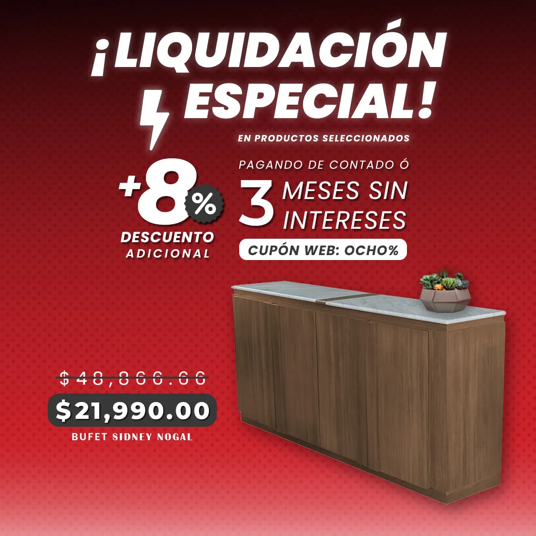 BUFET SIDNEY NOGAL MÁRMOL GRIS BUFET SIDNEY NOGAL MÁRMOL GRIS