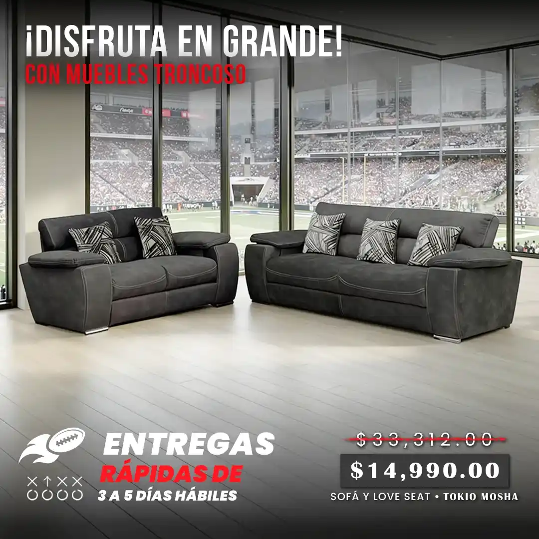 SOFÁ Y LOVE SEAT TOKIO MOSHA NIGHT